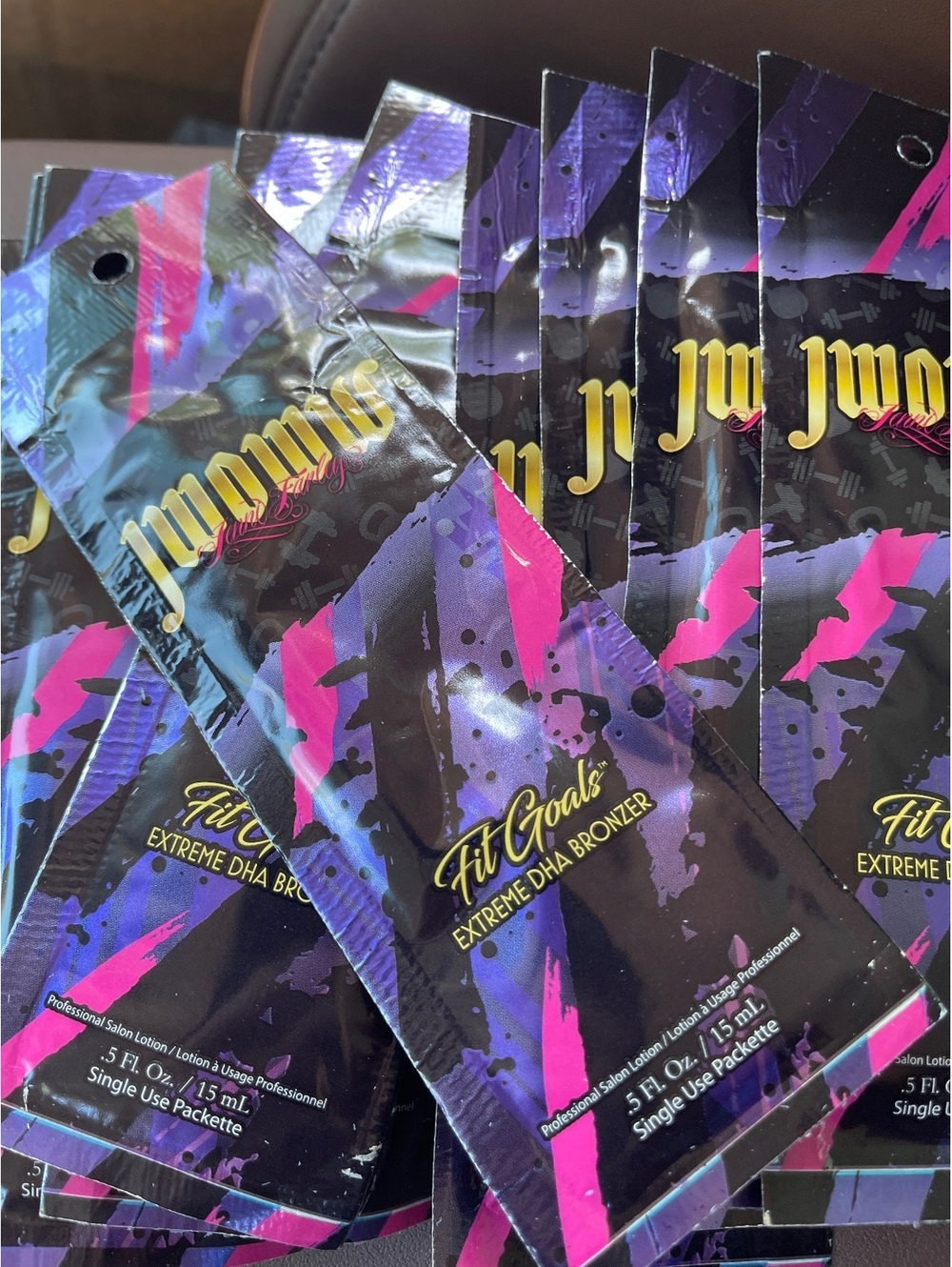 Jwoww Fit Goals Extreme DHA Bronzer Single Use Packette 0.5 Fl Oz, BUNDLE OF 11